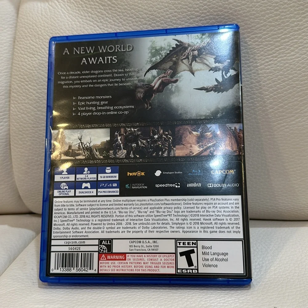 Monster Hunter World (Playstation 4 - PS4)